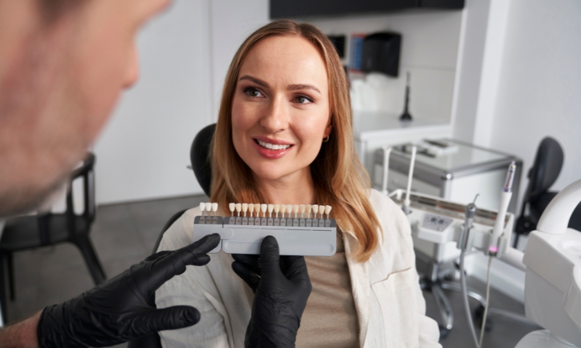 beautiful smile with veneers in seattle